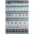 thumbnail image 2 of Addison Rugs Mayfield Premium Machine Washable Transitional Stripes Teal Rectangle Rug, 10' x 14', 2 of 7