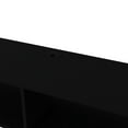 thumbnail image 3 of Floating Tv Stand, Black, Spacious Open Shelves & Cable Arrangement, Fits 50 - 59 Inch Tvs Black Stand With Storage Shelf, Organization, For Tvs, Contemporary Style, 3 of 4