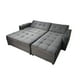 thumbnail image 1 of Sofa Cama King Size Tapatios Muebles Tela Oslo Oxford con Portavasos 3 Posiciones, 1 of 7
