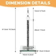 thumbnail image 2 of Wanchiy Paper Towel Holder – Crystal Glass with Sparkly Crushed Diamond Effect, Countertop Stand for Kitchen & Bathroom,Gold,Silver,Black, 2 of 6