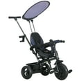 thumbnail image 1 of Qaba 6 in 1 Kids Tricycle with Removable Handlebar and Canopy, Navy Blue, 1 of 10