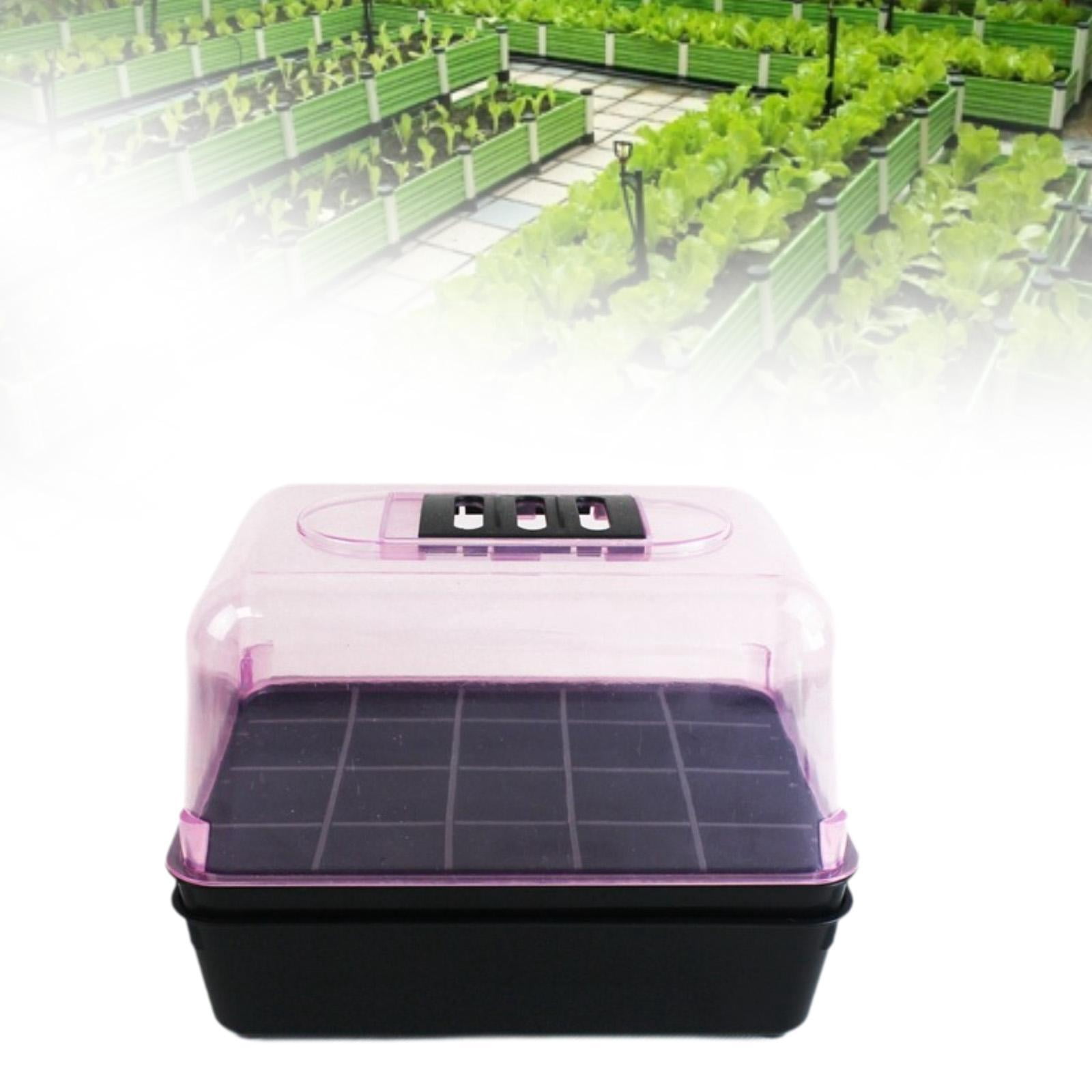 MAGIDEAL Germination Seed Starter Tray with Lid Humidity Adjustable Mini Greenhouse for