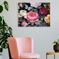 thumbnail image 3 of Fenyluxe Flowers Butterflies Maximalism Canvas Wall Art Print 16x12in, 3 of 6