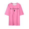 thumbnail image 5 of LILIYA God is Good Shirt Christian Jesus Cross T Shirts for Men Short Sleeve Casual Streetwear Religious Faith Inspirational Vintage Oversized Graphic Tees Tops Tee, 5 of 5
