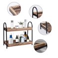thumbnail image 3 of Organizador de encimera de baño BDBDYEAY con cuentas de madera de 2 niveles, 3 of 7