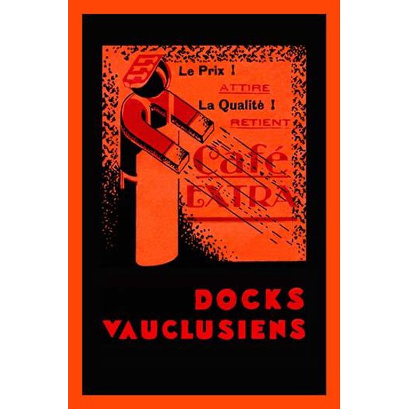 Caf Extra - Docks Vauclusiens- Fine Art Canvas Print (20" x 30")