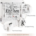 thumbnail image 5 of Kitchen Curtains Rustic Farmhouse 55x39 Inch Rod Pocket Country Short Small Barn Fork and Spoon Wooden Wood Plank Board Vintage Printed Cafe Window Curtains Drapes Treatment Fabric 2 Panels, 5 of 5