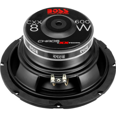 Boss Audio CXX8 - Chaos Exxtreme - 8 inch SINGLE Voice Coil (4 Ohm) 600-watt Car Subwoofer (Best 8 Car Subwoofer)