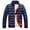 Navy, variant on Mens Lightweight Puffer Jacket Winter Warm Thicken Coats Full Zip Up Waterproof Packable Overcoat Water-Resistant Plus Size Down Jacket Puffer Coat
