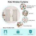 thumbnail image 4 of Set of 2 Panels Kids Curtains Window Curtain Panels for Kids Boys Room Curtain Cartoon Dinosaur Series Pattern Decorative Printed Curtains for Bedroom Living Room, 42 x 84inch, 4 of 8