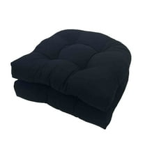 NSESSHome Set of 2 Corduroy Chair Cushions, Large Floor Pillows for Patio, Garden, and Meditation
