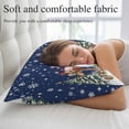 thumbnail image 5 of Navy Blue Christmas Pillow Covers, Linen Long Throw Pillow Case, Snowman Gifts Xmas Tree Snowflake Winter Holiday Pillow Protector Decorative Cushion Cover for Living Room/Bedroom 20" x 26", 5 of 8
