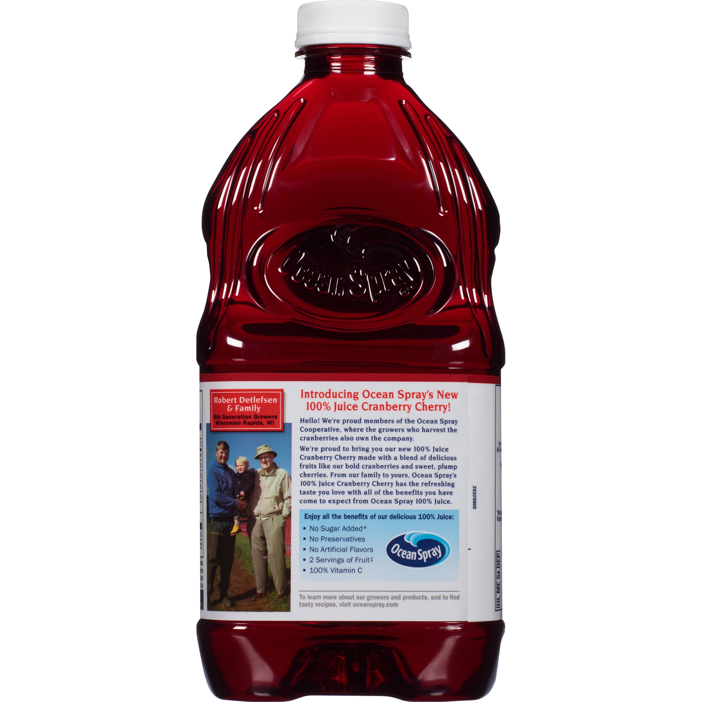 Ocean Spray 100% Juice, Cranberry Cherry, 60 fl oz