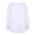 thumbnail image 4 of SMihono Trendy Mens New Shirt Long Sleeve Tee Tops Summer Cozy Clothes Solid Color Loose Shirt Classic Staple Shirts for Men Crew Neck Workout Pullover Casual Tops White 12, 4 of 7