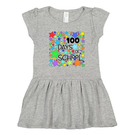 

Inktastic 100 Days of School Colorful Stars Gift Toddler Girl Dress