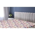 thumbnail image 5 of Ambesonne Skull Fitted Sheet, Skeleton Roses Lover Artwork, Queen Size, Eggshell Pink and Plum, 5 of 5