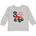 thumbnail image 3 of Inktastic Monster Truck How I Roll 3rd Birthday Boys Long Sleeve Toddler T-Shirt, 3 of 5