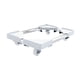 thumbnail image 2 of Soporte de torre de computadora ajustable Soporte de CPU para gabinete de PC debajo del escritorio para jugadores Blanco, 2 of 9