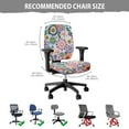 thumbnail image 7 of HELLHERO Boho Mandala Flower Print Desk Chair Cover, Universal Gaming Chair Seat Covers for Pets, Office Chairs Back Cover, Home Decor, 7 of 7