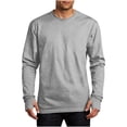 thumbnail image 3 of fatyb Mens Long Sleeve Shirts Crewneck Casual Lightweight Athletic Hiking Running Tee Tops with Thumb Holes, 3 of 6