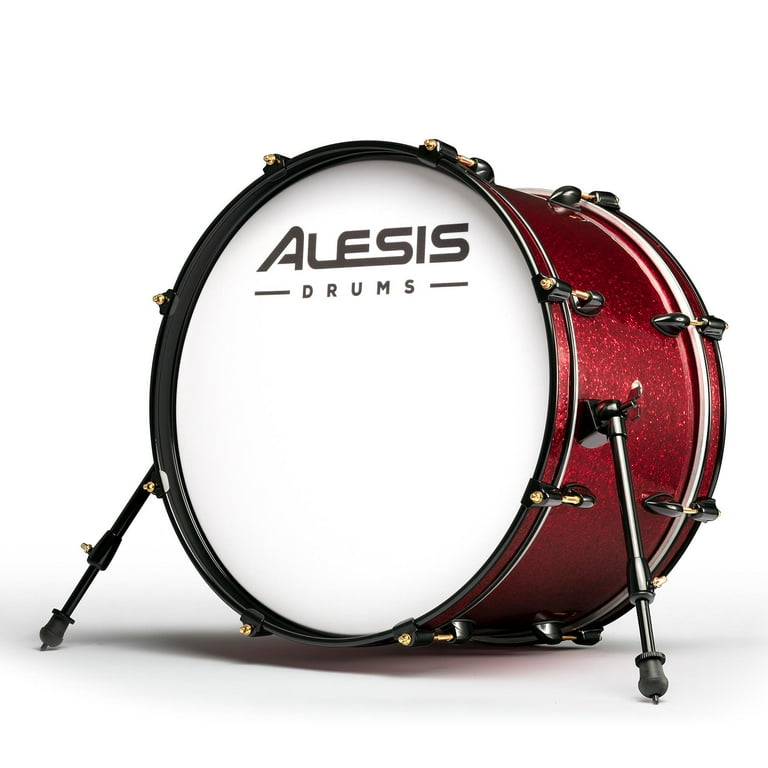 Mesh kick drum pad outlet
