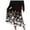 *Black, variant on VBVC Women's Floral A-Line Midi Skirt,Ladies High Waist Flowy Swing Skirt,Satin Party Skirt For Women,Black,S-2XL