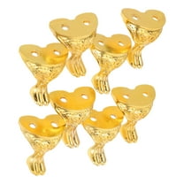 OULII Vintage Style Golden Zinc Alloy Decorative Corner Protectors for Furniture, Crafts, and Projects
