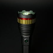 Swiss Tech 10,000 Lumen Rechargeable LED Flashlight with Power Bank, Waterproof Camping Flashlight