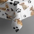 thumbnail image 5 of Corgi Dog and Footprints Square Tablecloth,Waterproof Square Table Cover,Wipeable Spillproof Washable Table Cover for Home Kitchen Party Decor 52"x52"(132x132cm), 5 of 6