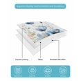 thumbnail image 5 of Quilts Twin XL Size, Blue Spring Floral Soft Comforter Bedding Set for Bed, Watercolor Blooming Summer Botanical Lightweight Quilted Bedspread with Pillow Cover(2 Pieces) for All Season, 68x98 Inch, 5 of 6