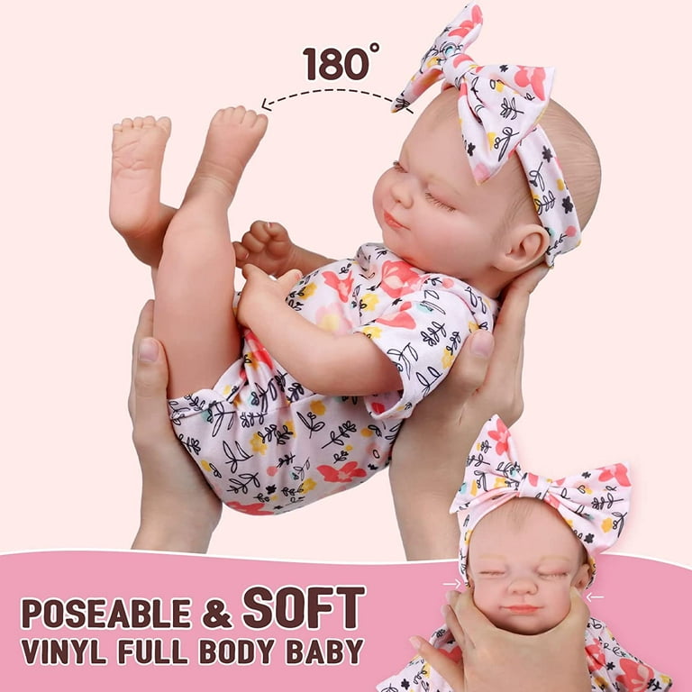 BABESIDE Lifelike Reborn Baby Dolls - 18'' Realistic Baby Dolls Soft Body  Real Life Baby Dolls Girl with Gift Box for Kids Age