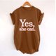 thumbnail image 2 of Camiseta de mujer, camisetas divertidas y bonitas con abertura lateral Vintage, camiseta de manga corta con estampado de letras divertidas, blusa holgada con mangas caídas y hombros descubiertos Pompotops hfajkhk127142, 2 of 9