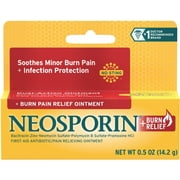 Neosporin Burn Relief & First-Aid Antibiotic Ointment with Bacitracin Zinc & Neomycin 5 oz (Pack of 4)