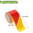 thumbnail image 4 of Cinta de pinstripe adhesiva de liberación de aire universal de 32.81ft x 1.97" para automóviles en rojo y amarillo, 4 of 6