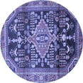 thumbnail image 1 of Ahgly Company Indoor Round Persian Blue Traditional Area Rugs, 5' Round, 1 of 4