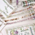 thumbnail image 3 of LAIQIEN 12Roll Flower Decorative Tape 15mmX2M for Art Craft Scrapbooking Journal Album, 3 of 13