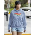 thumbnail image 2 of I'm Influencer Banner Hoodie Women -Image by Shutterstock, Female 5X-Large, 2 of 4