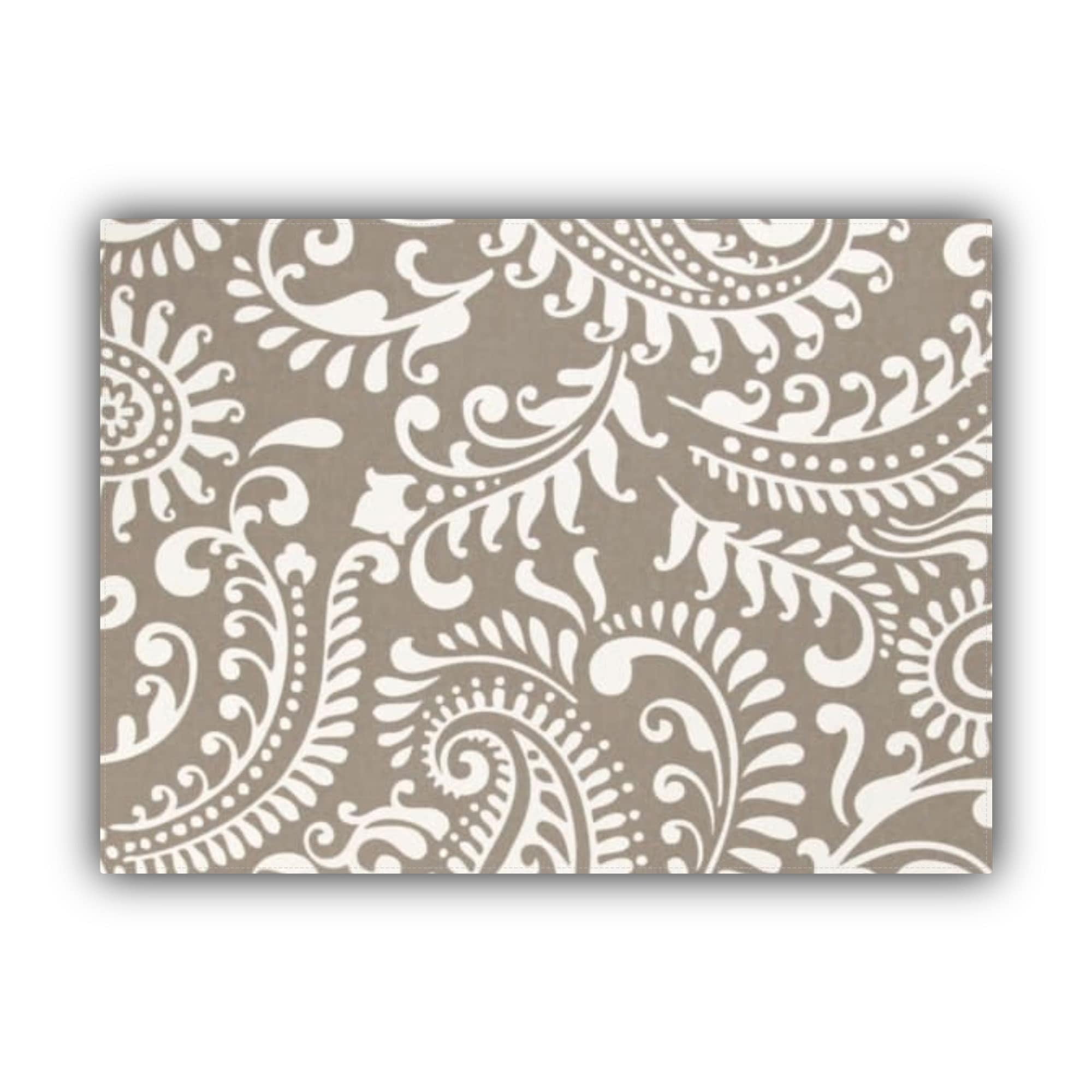 Joita, llc Joita DREAMY Taupe Indoor/Outdoor Placemat Finished Edge