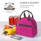 thumbnail image 5 of Fotbe Darkmagenta Bolsa de Almuerzo con Estampado, Lonchera Aislada, Contenedores de Comida Reutilizables Tipo Cooler a Prueba de Fugas, 5 of 7