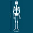 thumbnail image 4 of Cateissary Pegatina de pared 3D de calavera luminosa de 90cm, decoración del hogar para fiesta de Halloween, pegatina de pared de habitación de Escape, Decoración Esqueleto Hombre 90cm Cateissary HA007426-02B, 4 of 6