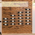 thumbnail image 5 of Organizador de almacenamiento de metal para decoración de sala de estar moderna, estante de vino de pared de 6 botellas de color negro, 5 of 5