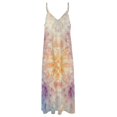 thumbnail image 4 of Kaleidoscope Mandala Colorful Floral Boho Sleeveless Dress for Women Clothing Female Women's Summer Skirt, 4 of 7