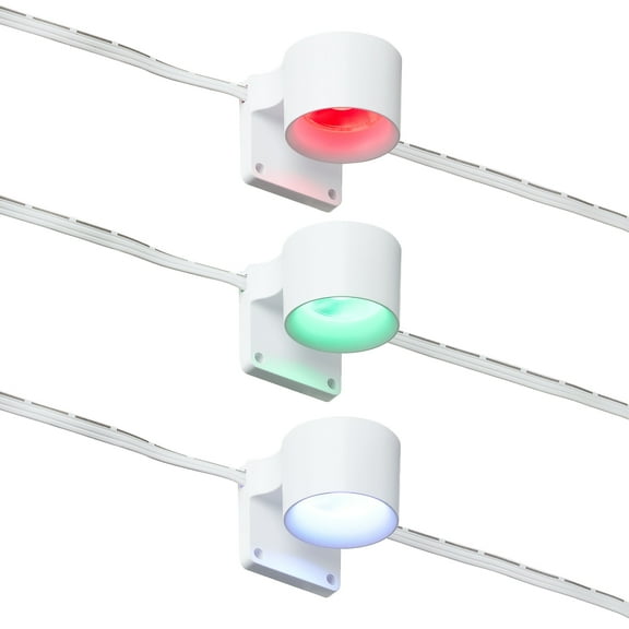 onn 9.8' 12W RGBIC LED String Downlights with Remote Control