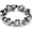 Silver 9.05 Inches, variant on Men's Rivet Stainless Steel Bracelet, Steel Nail Gothic Vintage Link Chain Hip Hop Biker Punk Rock Edgy Streetwear Jewelry Gift 8.66"-9.05"