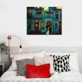 thumbnail image 5 of ALEPADNF  Mexican Poster Mexican House Wall Art Colorful Mexican Folk Art Painting Canvas Wall Art Prints for Wall Decor Room Decor Bedroom Decor Gifts Posters 16x12in, 5 of 6