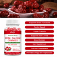 thumbnail image 5 of Catfit Iron Calcium Gummies with Vatamin B,C, Biotin & Zinc Supplement,60 Count, 5 of 7