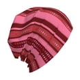 thumbnail image 3 of Beanie Hats for Men and Women, Red Pink Stitches Heart Patterns Adult Unisex Knit Hat Winter Warm Skull Cap, 3 of 7