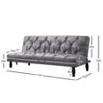 thumbnail image 4 of Campbell Polyester Futon, Grey, 4 of 8