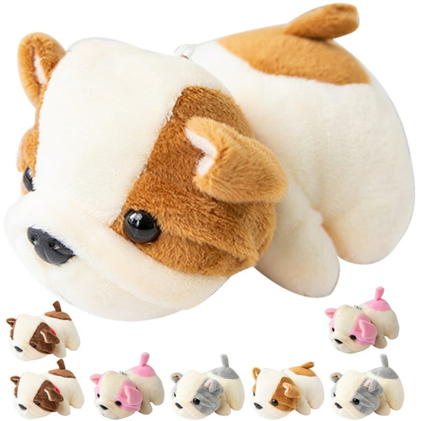 FELTECHELECTR 8 llaveros de peluche resistentes al desgaste con forma de perro de peluche, colgantes decorativos para bolsos, suministros para llaves.