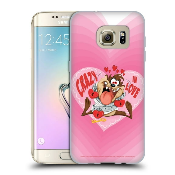 Head Case Designs Officially Licensed Looney Tunes Season Tasmanian Devil In Love Soft Gel Case Compatible with Samsung Galaxy S7 edge